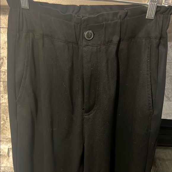 Zara Black High Rise Gartered Waistline Pants size Small - Picture 7 of 15